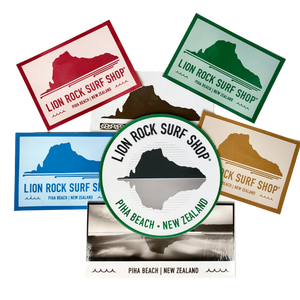 Lion Rock Surf Shop, Piha souvenir stickers - single